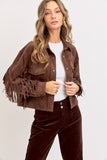 NEW!! Telluride Fringe Jacket in Brown