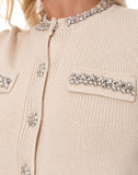 FINAL SALE!! Chic Knit Crystal Cardigan