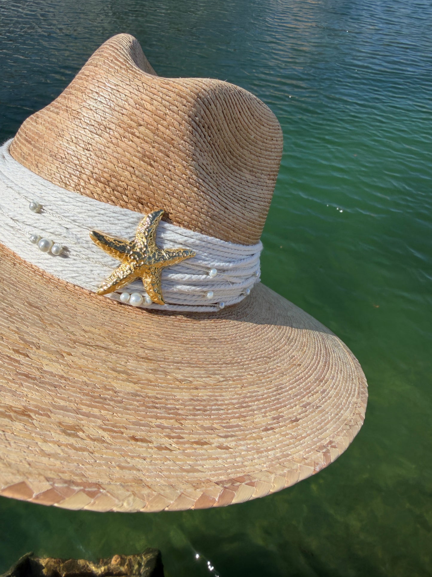 The Sunscape Embellished Straw Panama