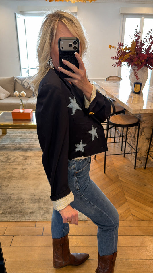 NEW!! Vintage Star Cropped Blazer