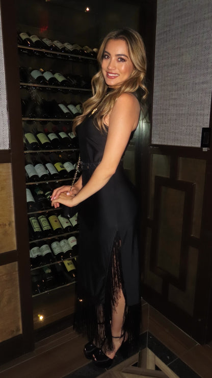 Houston Fringe Midi Dress
