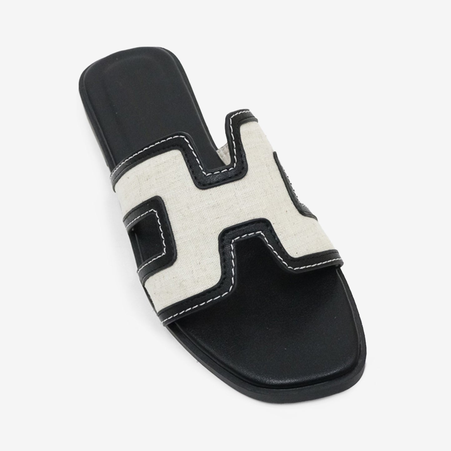 Island Luxe Contrast Slide in Black