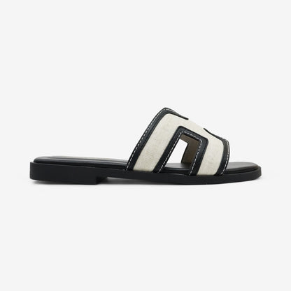 Island Luxe Contrast Slide in Black