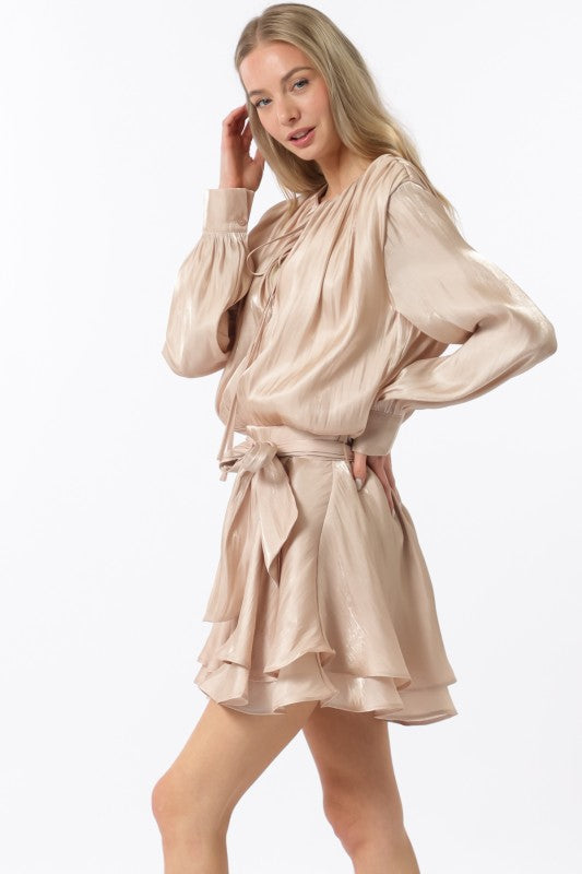 NEW!! "Goldie" Long Sleeve Wrap Dress