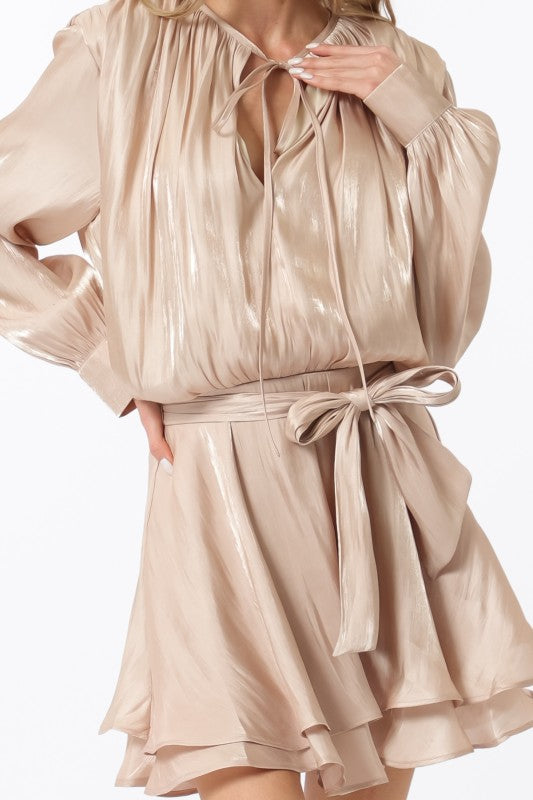 NEW!! "Goldie" Long Sleeve Wrap Dress