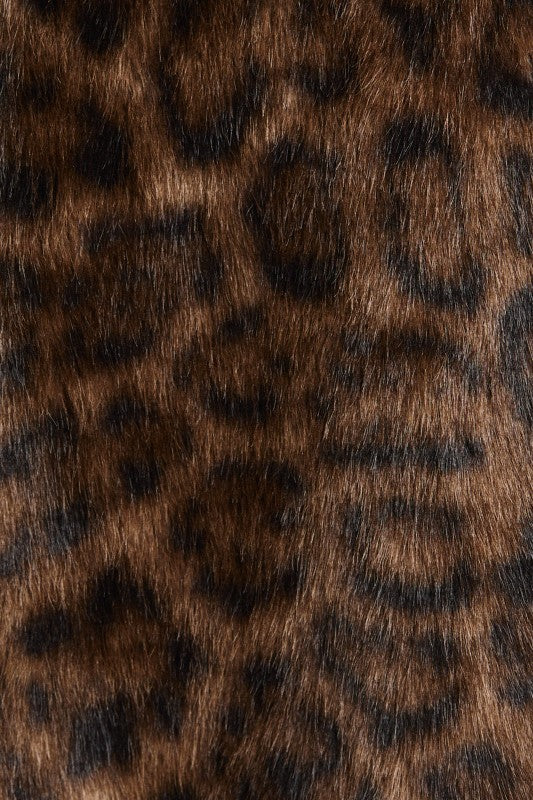 “Luxe Muse" Cheetah Faux Fur Coat