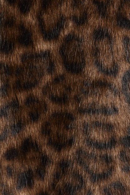 “Luxe Muse" Cheetah Faux Fur Coat