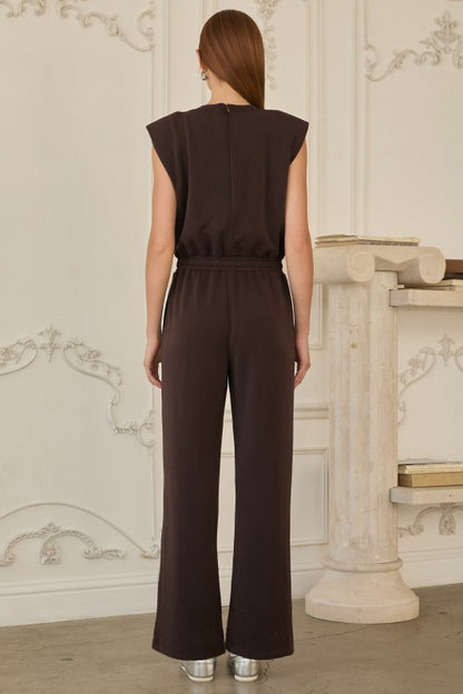 NEW!! "At The Core" Modal Jumpsuit in Brown