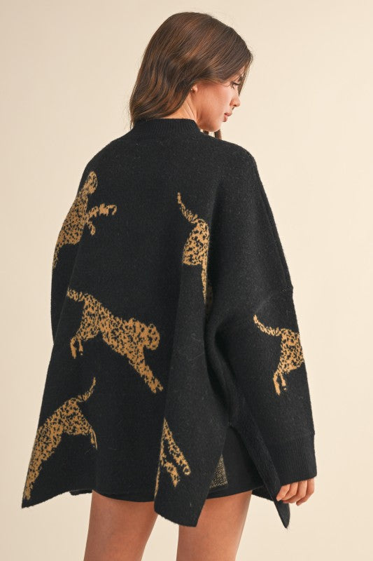 NEW!! Cheetah Oversized Sweater