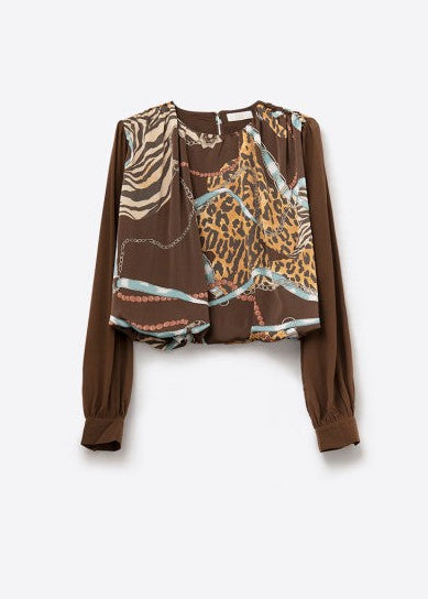 NEW!! "Night Cap" Animal Print Crop Top