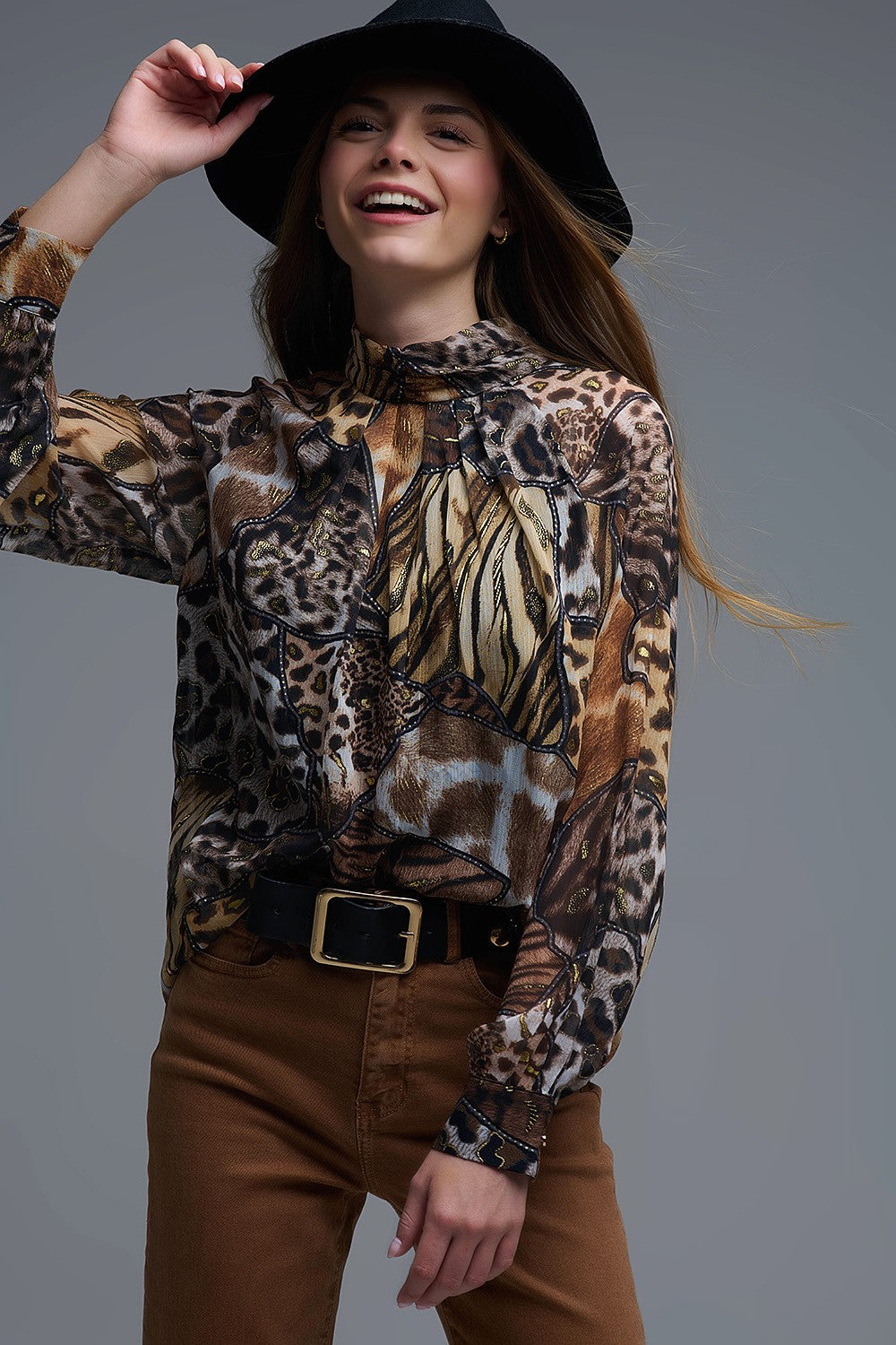 NEW!! "After Dark" Animal Print Metallic Top