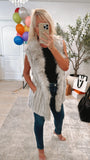 NEW!! Fox and Coney Recycled, Vintage Fur Vest in 3 Colors