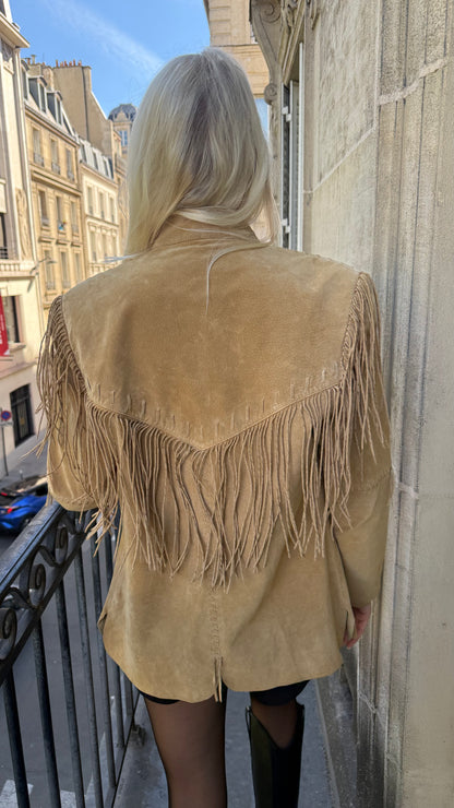 Vintage Scully Suede Fringe Jacket Size Small