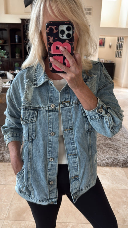 NEW!! "It Girl" Oversized Denim Jacket