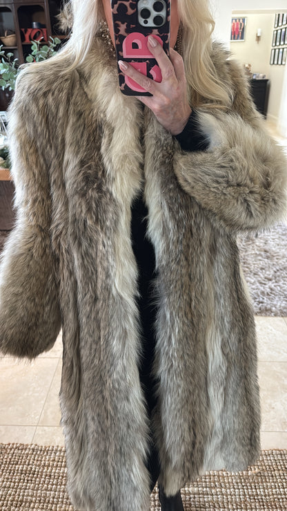 #27 Vintage Coyote Fur Coat