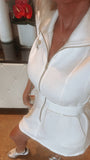 BEST SELLER!! Rosannah Zip Dress in Ivory by VARLEY