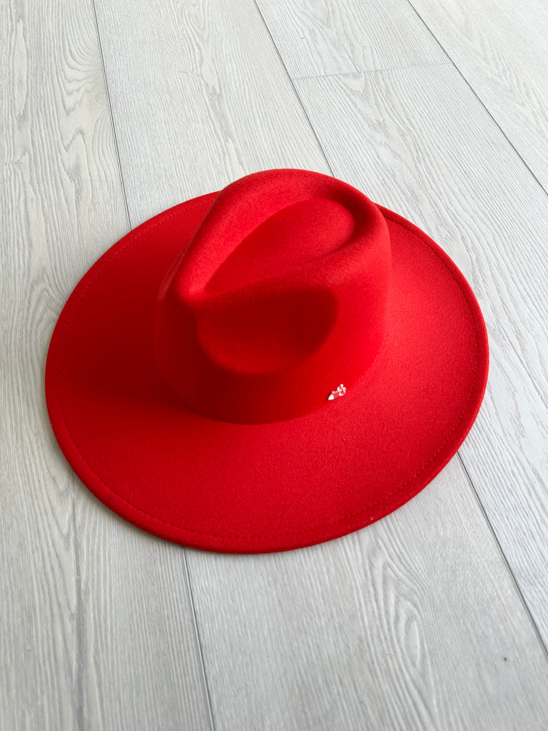 The Cameron Hat in Red in 2 Styles!