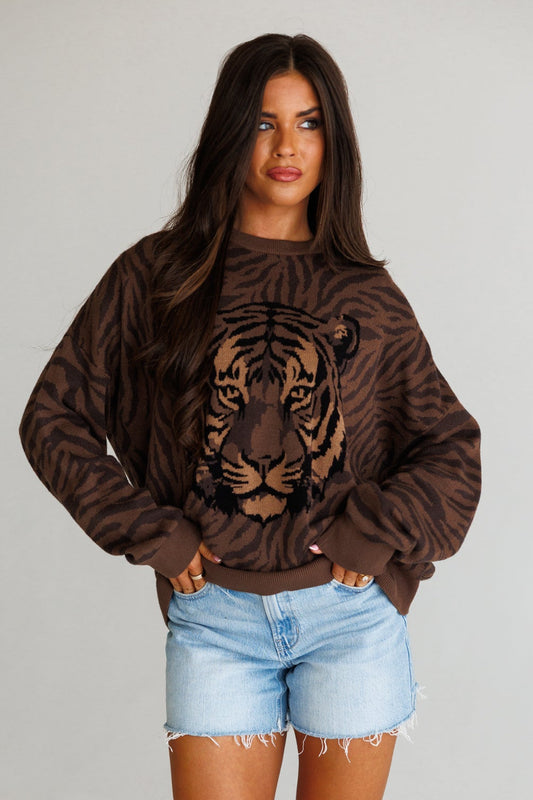 Seasons Sweater in Wild Tiger
