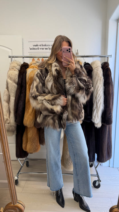 #1 Vintage Cross Fox Jacket Size Medium