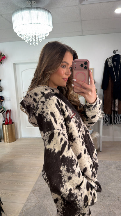 NEW!! Signature Oversized Hoodie in Appaloosa