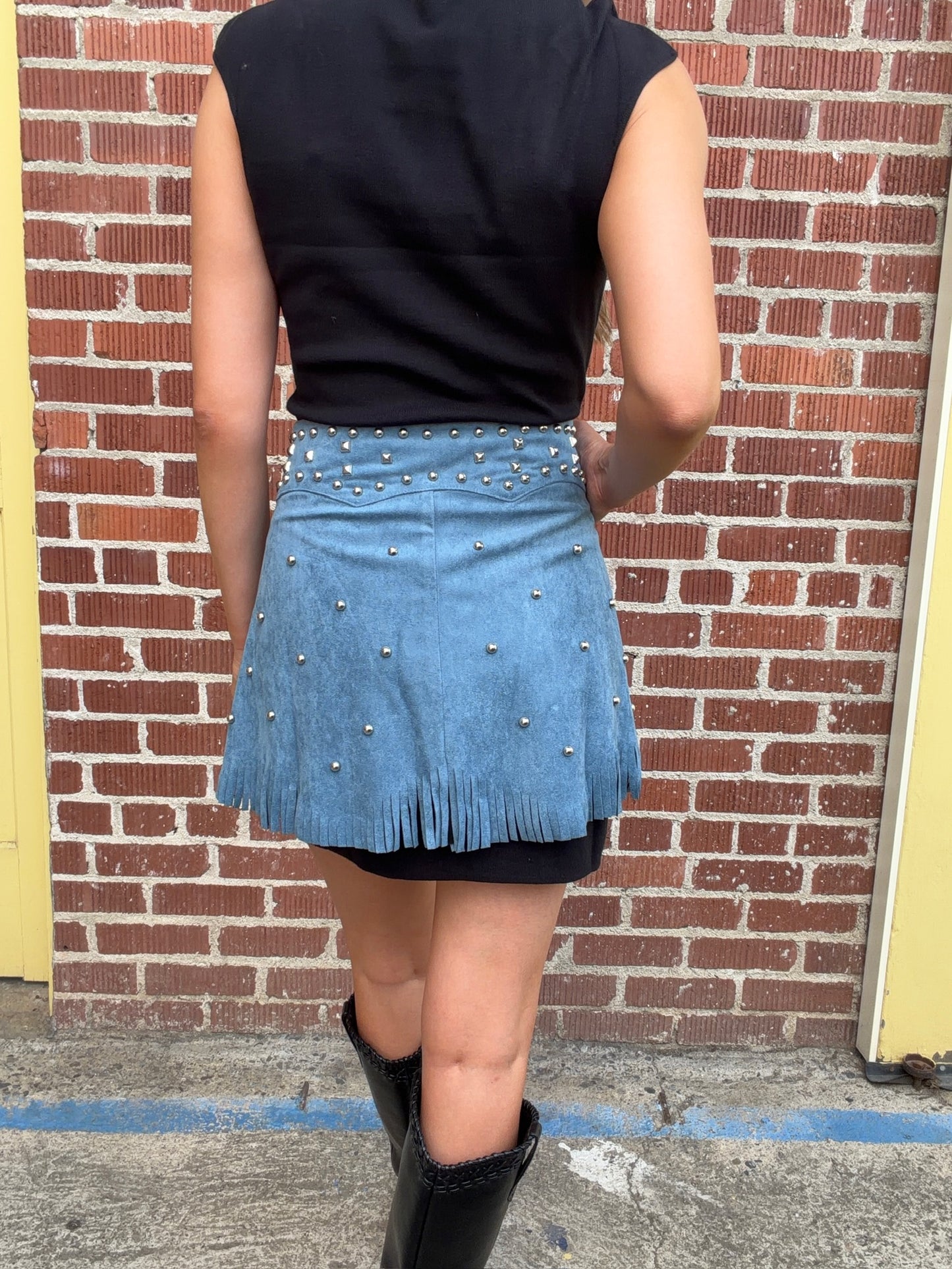 NEW!! "Rodeo Icon" Fringe Chap Belt in Blue