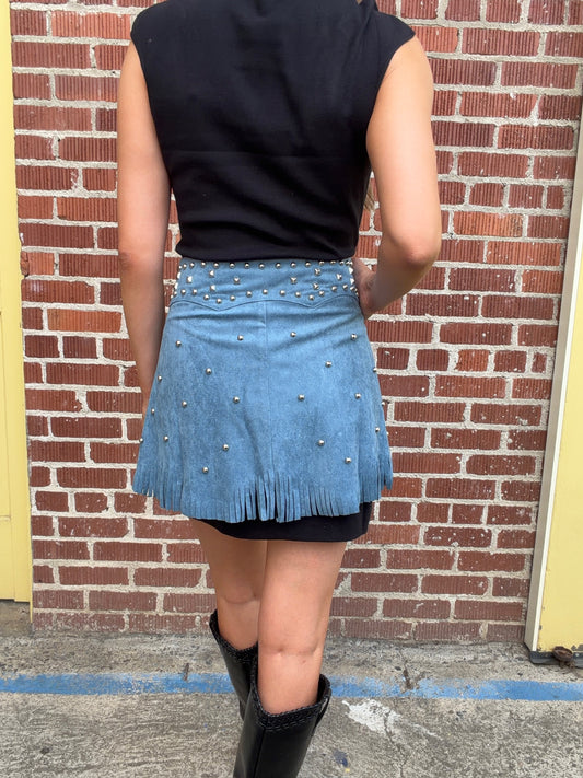 NEW!! "Rodeo Icon" Fringe Chap Belt in Blue