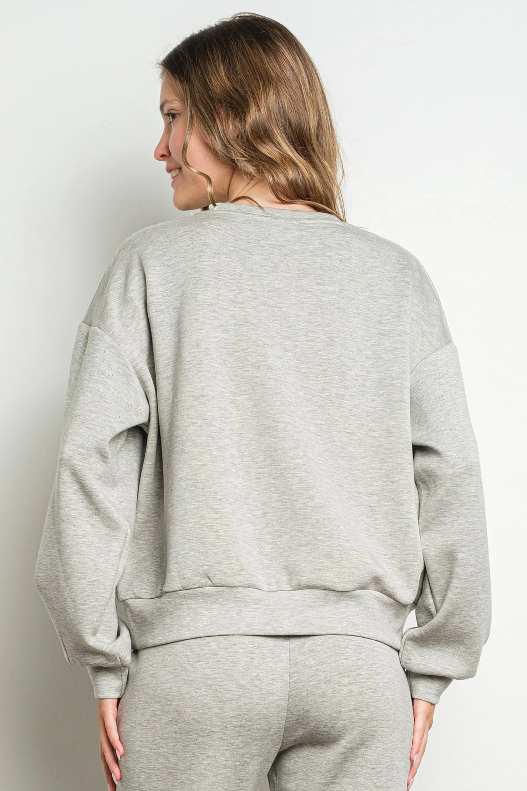 NEW!! "Out Of Office" Rhinestone Lounge Set in Grey