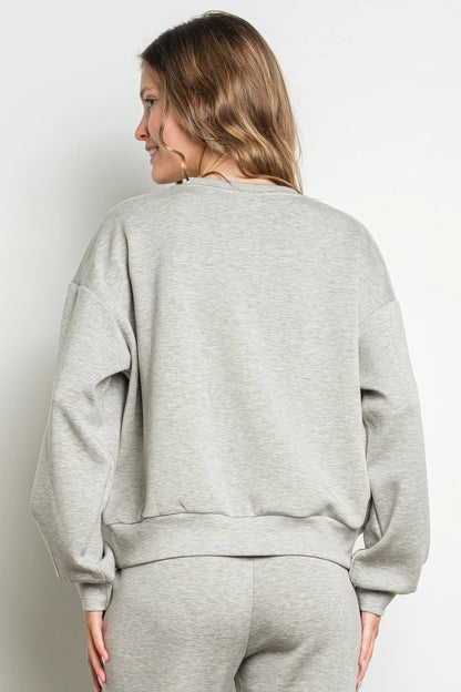 NEW!! "Out Of Office" Rhinestone Lounge Set in Grey