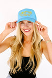 FINAL SALE!! Cowboy Trucker Hat in Teal