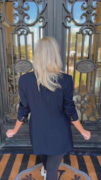 NEW!! Vintage Ralph Lauren Navy Crest Blazer Size 12