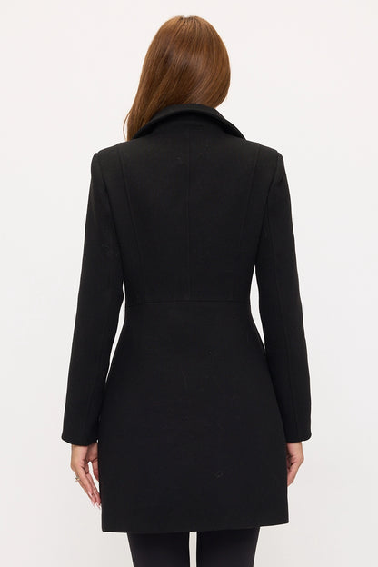 NEW!! The "Penthouse" Double Breasted Black Coat