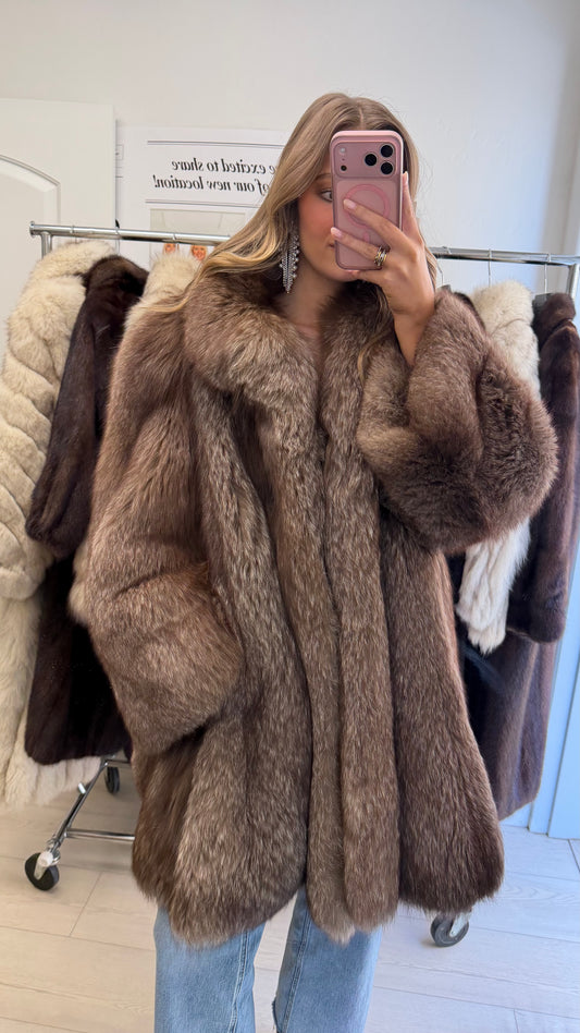 #3 Vintage Brown Fox Stroller Size L/XL