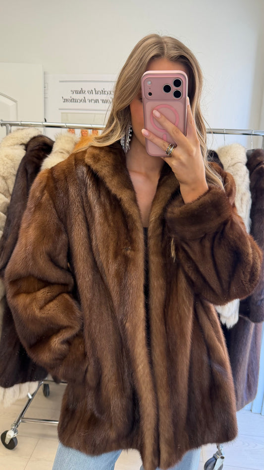 #5 Vintage Demi Buff Mink Jacket Size Small