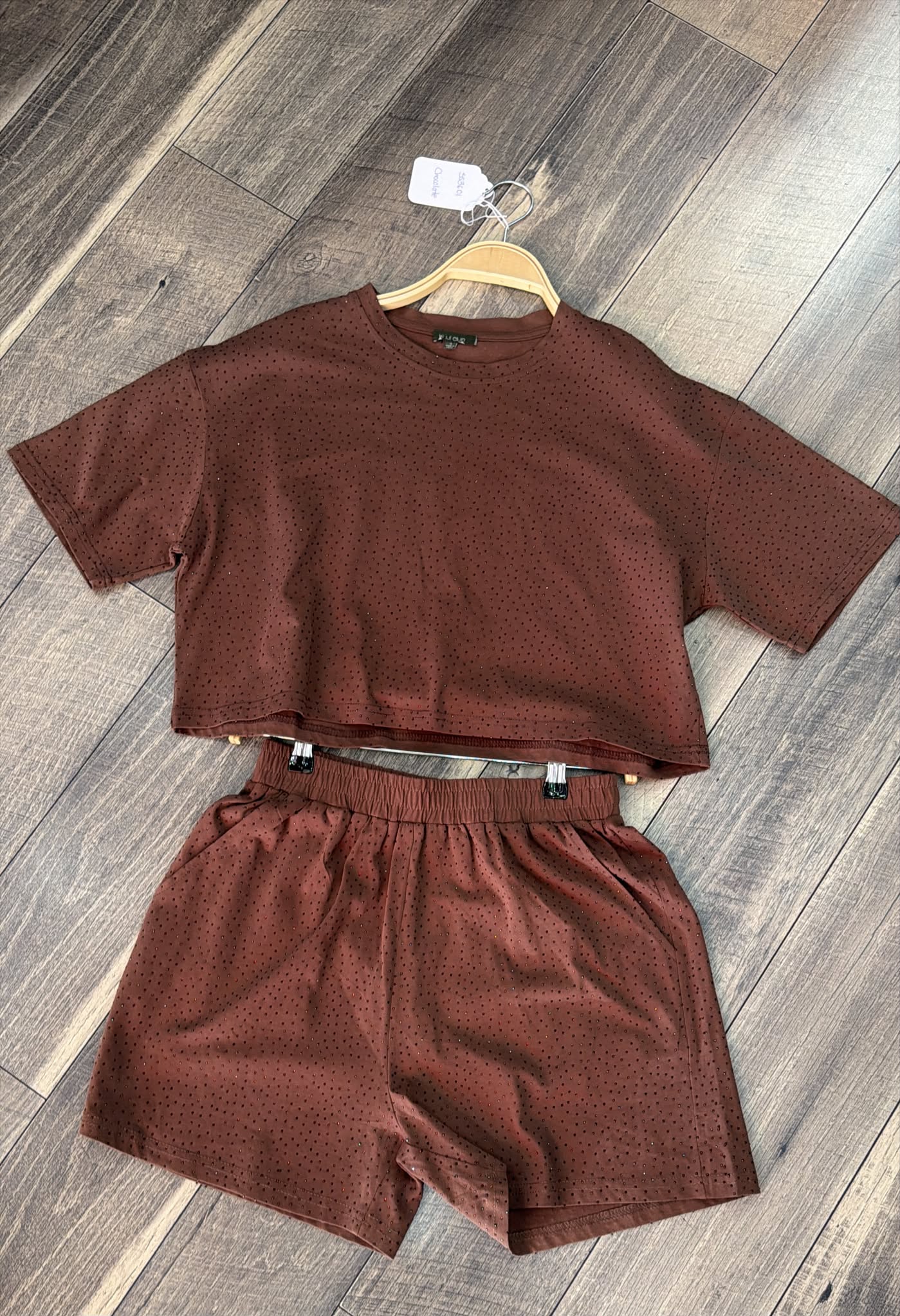 Summer Days Rhinestone Set in Brown