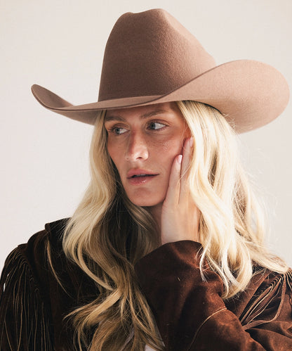 Teddy Cattleman Cowboy Hat in Chocolate