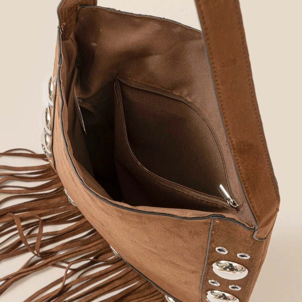NEW!! "Sedona" Faux Suede Fringe Bag