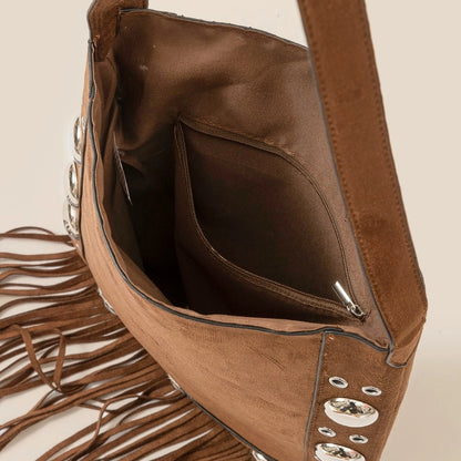 NEW!! "Sedona" Faux Suede Fringe Bag