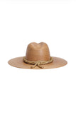 AS SEEN ON ASHLEE NICHOLS!! The Riviera Rope Embellished Pressed Palm Straw Hat