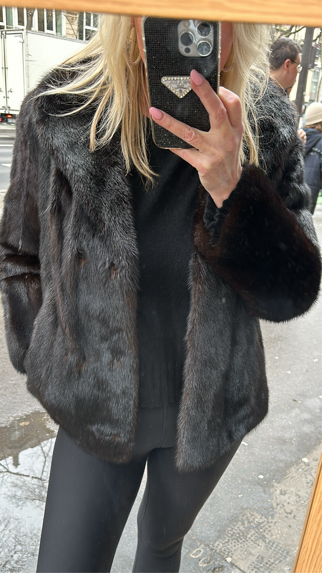 #9 - Vintage Mahogany Mink Jacket, Size Small