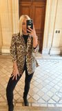 NEW!! Cheetah Sequin Blazer