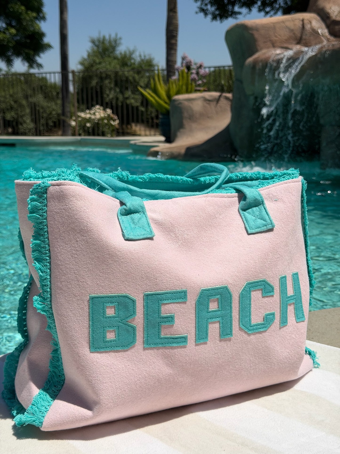 "Beach Babe" Terry Tote Bag