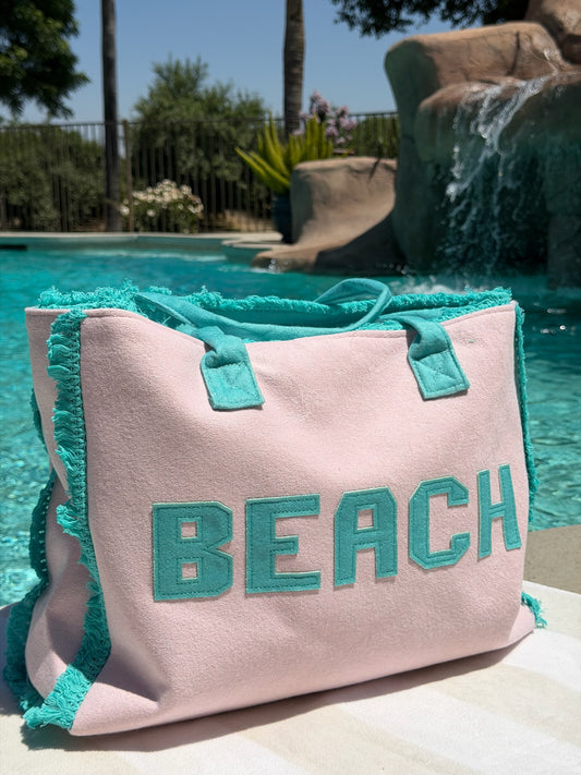 "Beach Babe" Terry Tote Bag