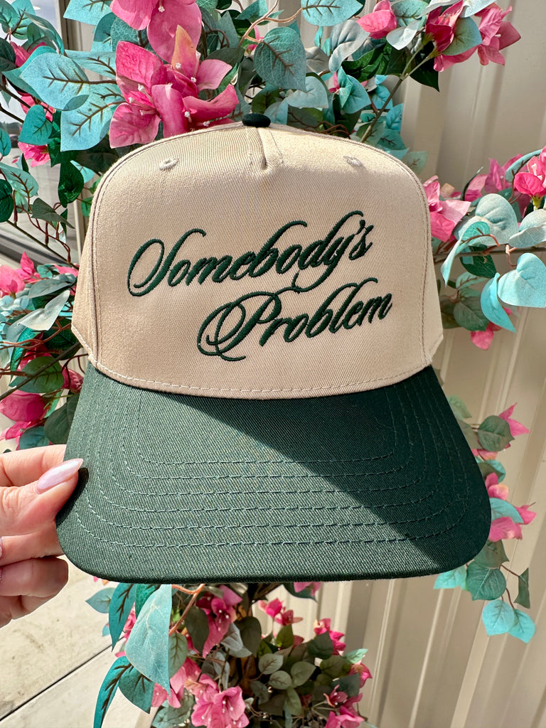 NEW!! "Somebody's..." Trucker Hat in Khaki/Green