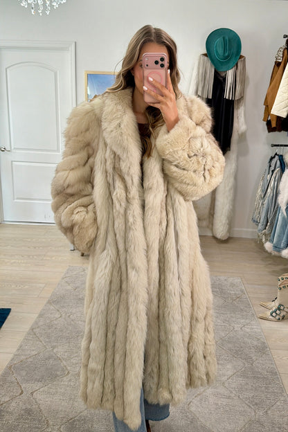 #103 Vintage Fox Full Length Coat