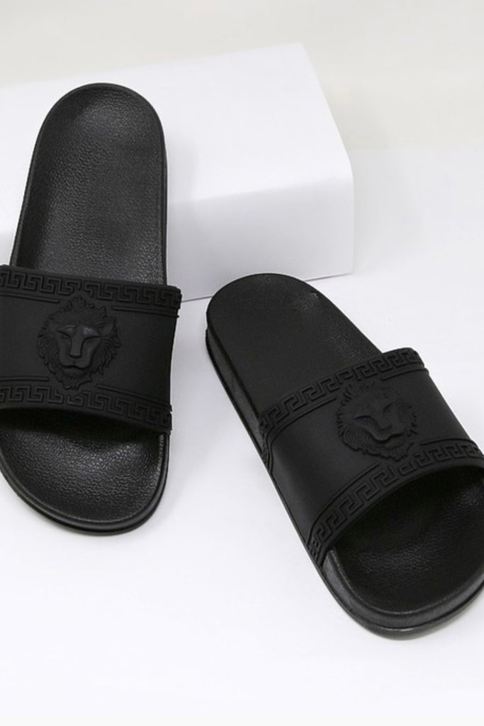 $10 FINAL SALE!! The "It's a Vibe" Slide Sandal in Black