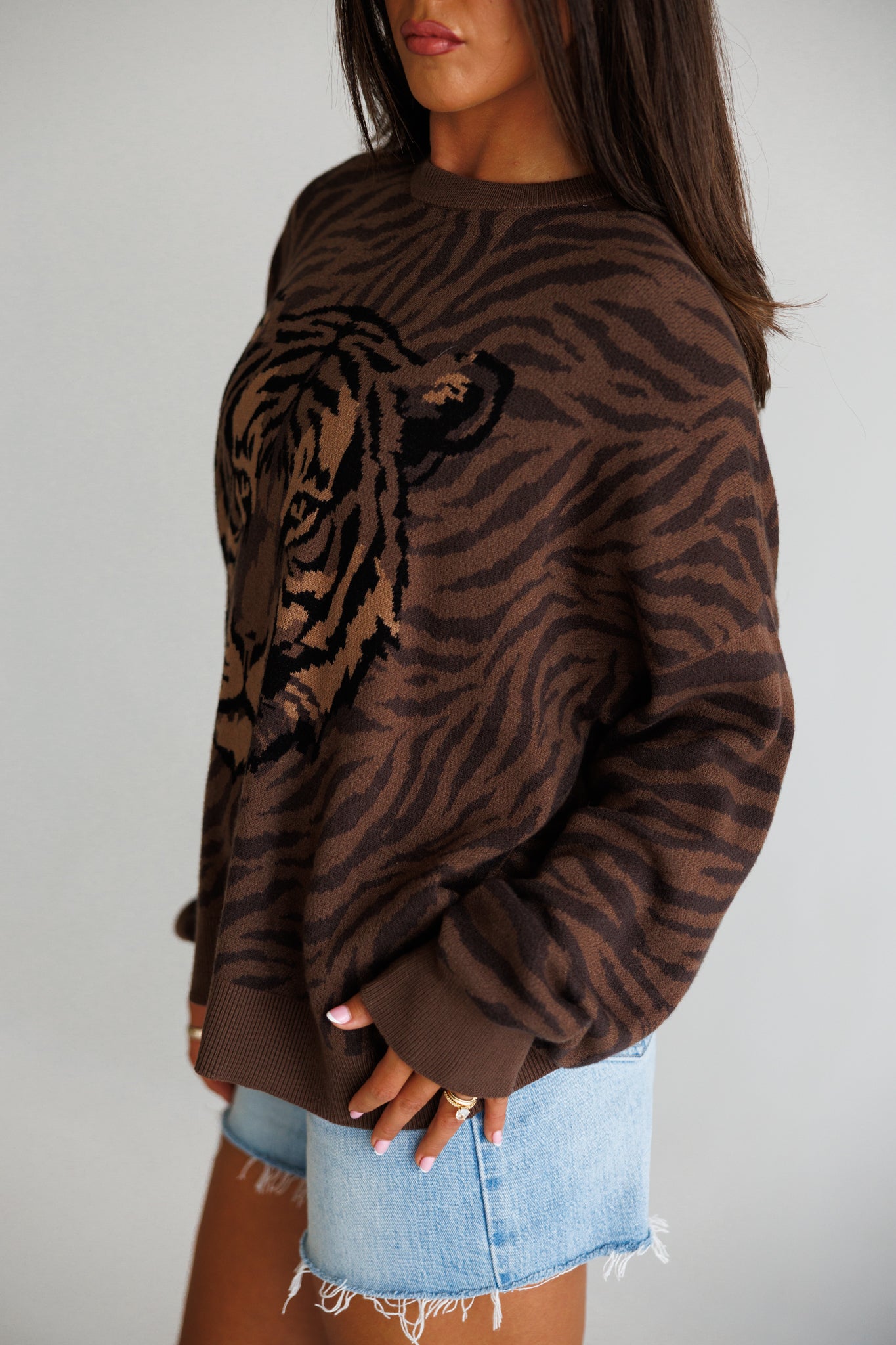 Seasons Sweater in Wild Tiger
