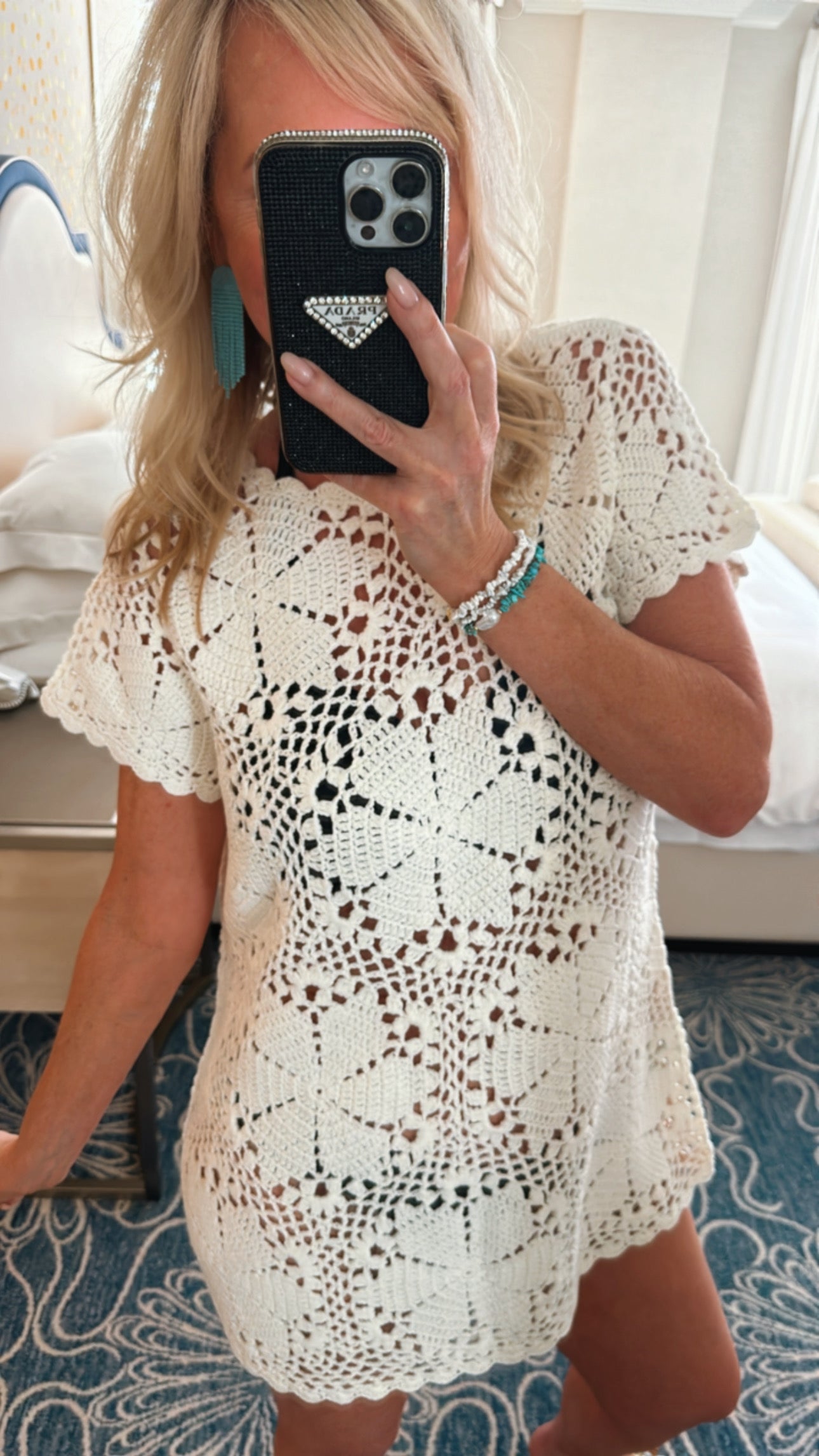 BEST SELLER!! Turquoise Baby Jumbo Long Earrings