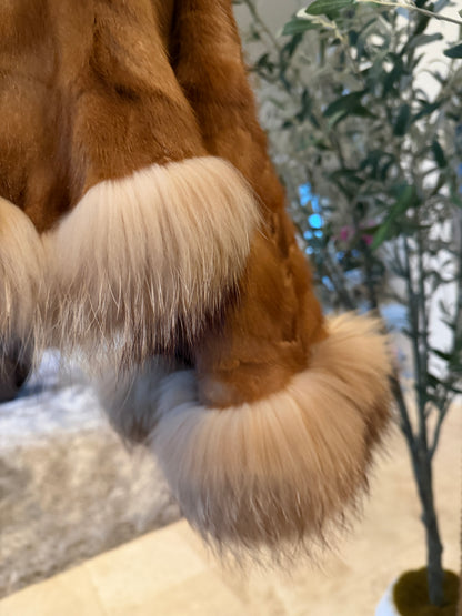 #GB42 Vintage Sheared Mink & Fox Jacket Size Small
