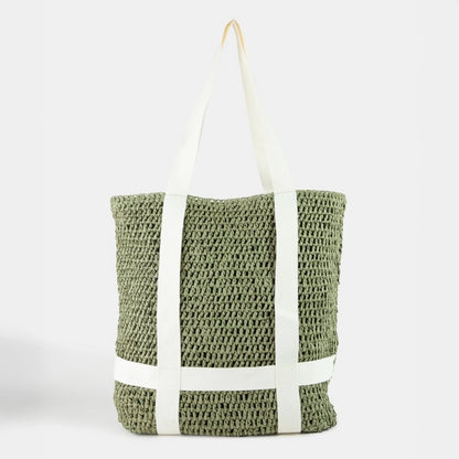 Hat Carrying Beach Bag in Olive