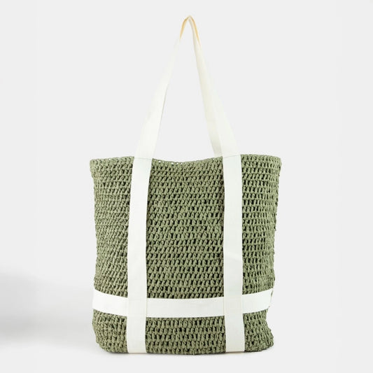 Hat Carrying Beach Bag in Olive